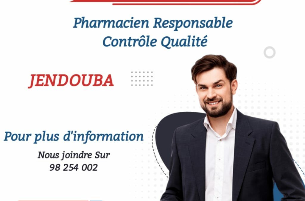 Pharmacien Responsable contrôle Qualité – Jendouba